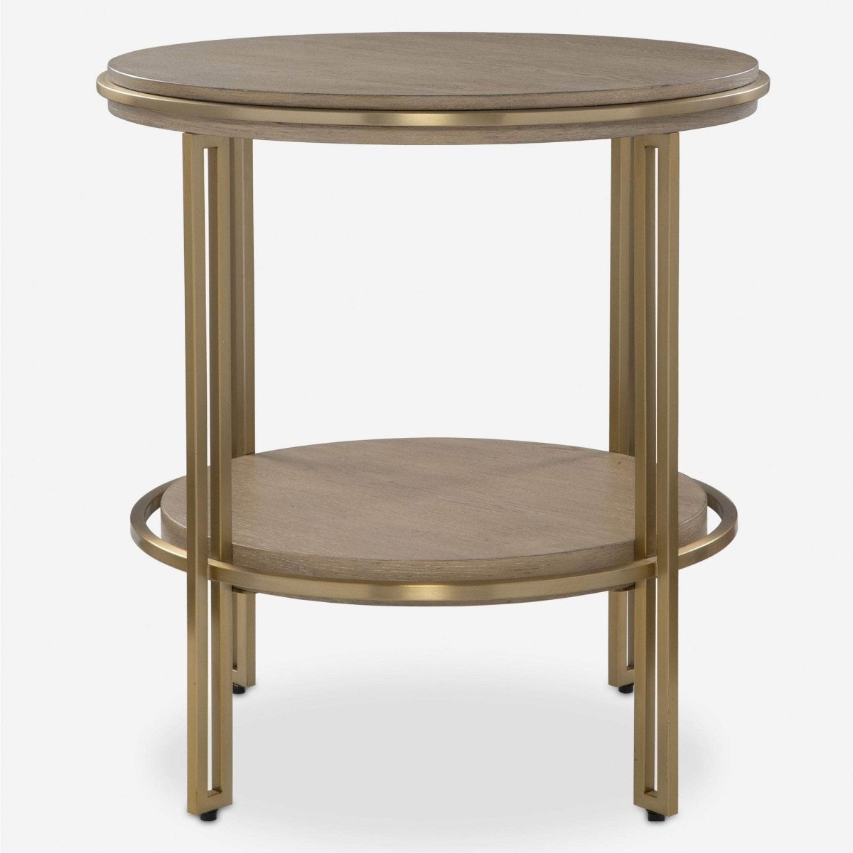 Elise Round Brass Side Table - Modest Hut | Modest Hut