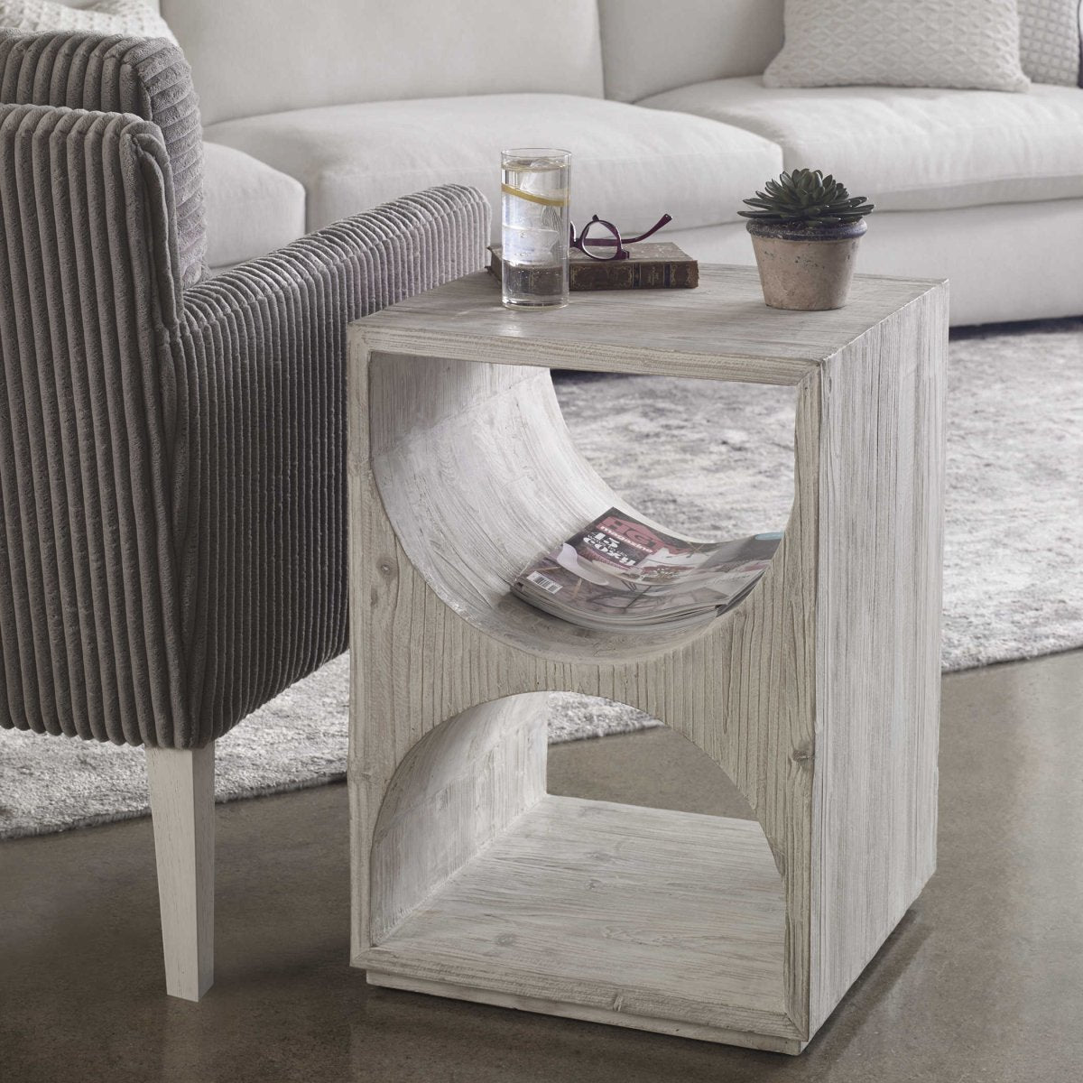 Han Side Table - Uttermost - End Tables by Modest Hut