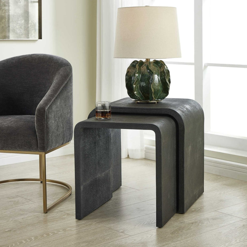 Interpose Nesting Side Table Set/2 - Uttermost - End Tables by Modest Hut