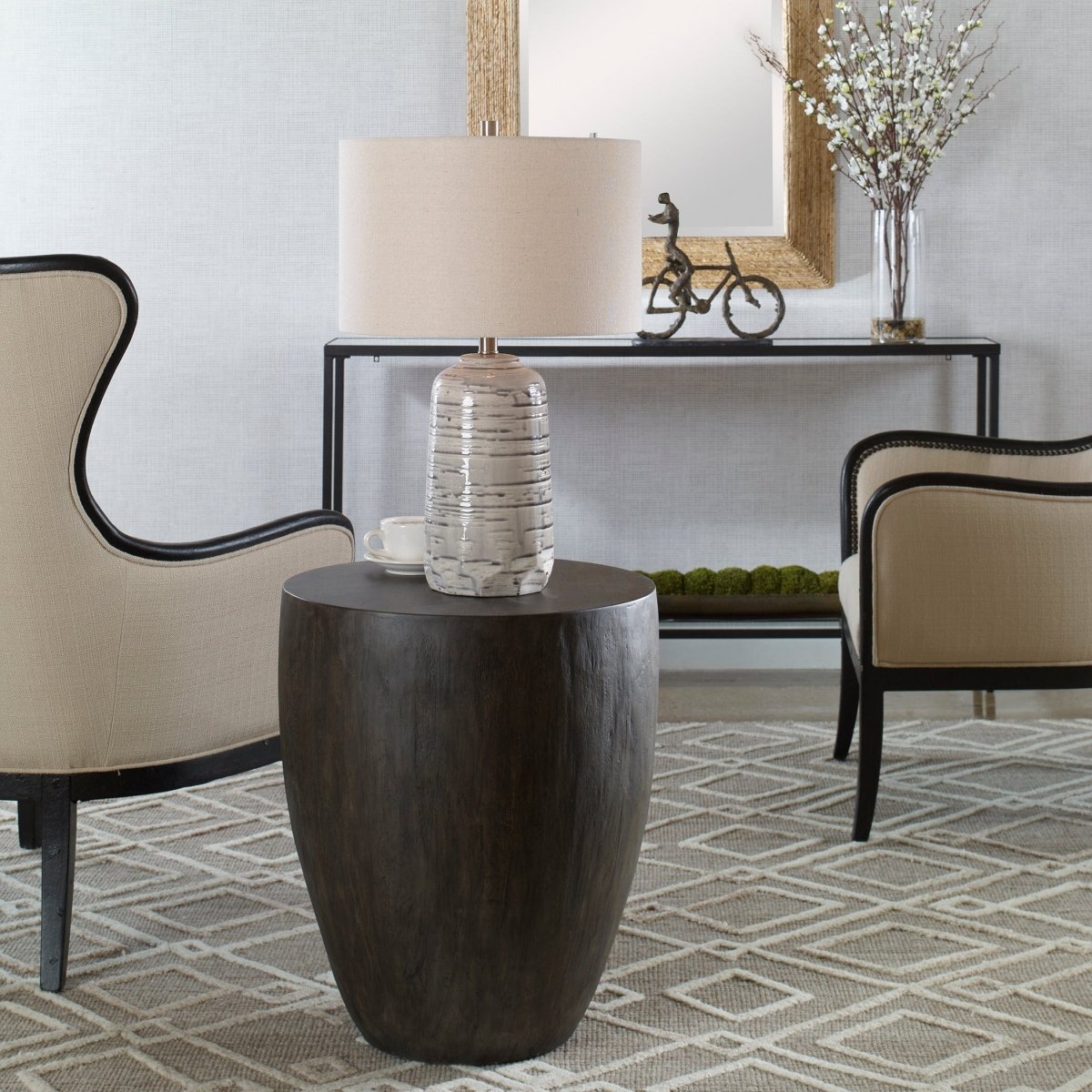 Lark Minimalist Wooden End Table - Uttermost - End Tables by Modest Hut