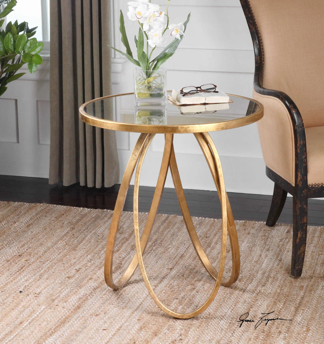 Montrez Side Table - Uttermost - End Tables by Modest Hut