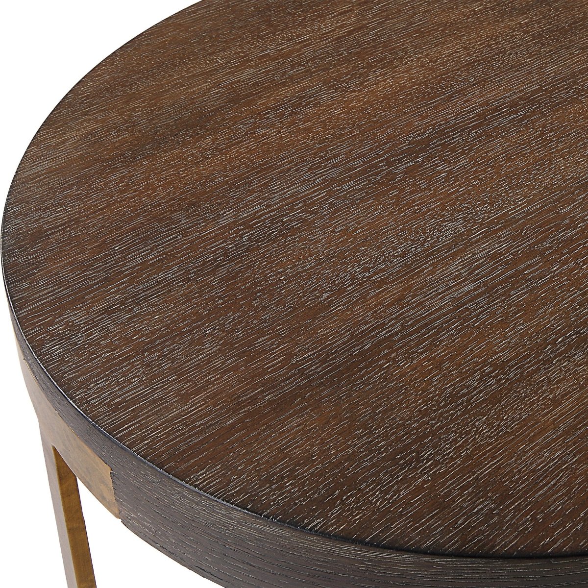 Palisade Round Wood Side Table - Uttermost - End Tables by Modest Hut