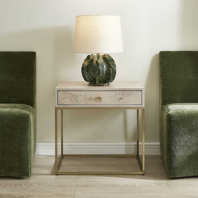 Pembrook Light Washed Side Table - Uttermost - End Tables by Modest Hut