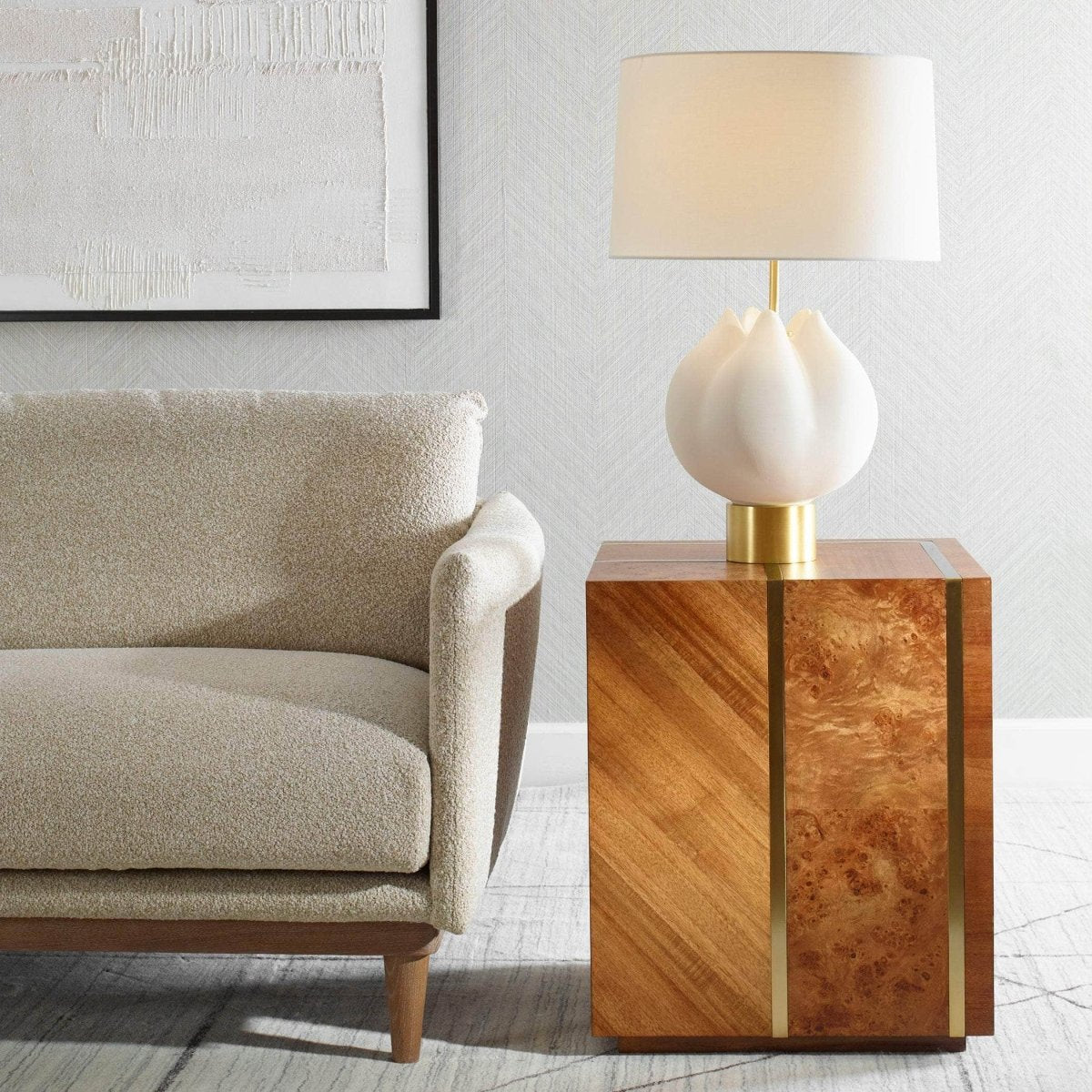 Seven Wonders Wooden Side Table - Uttermost - End Tables by Modest Hut