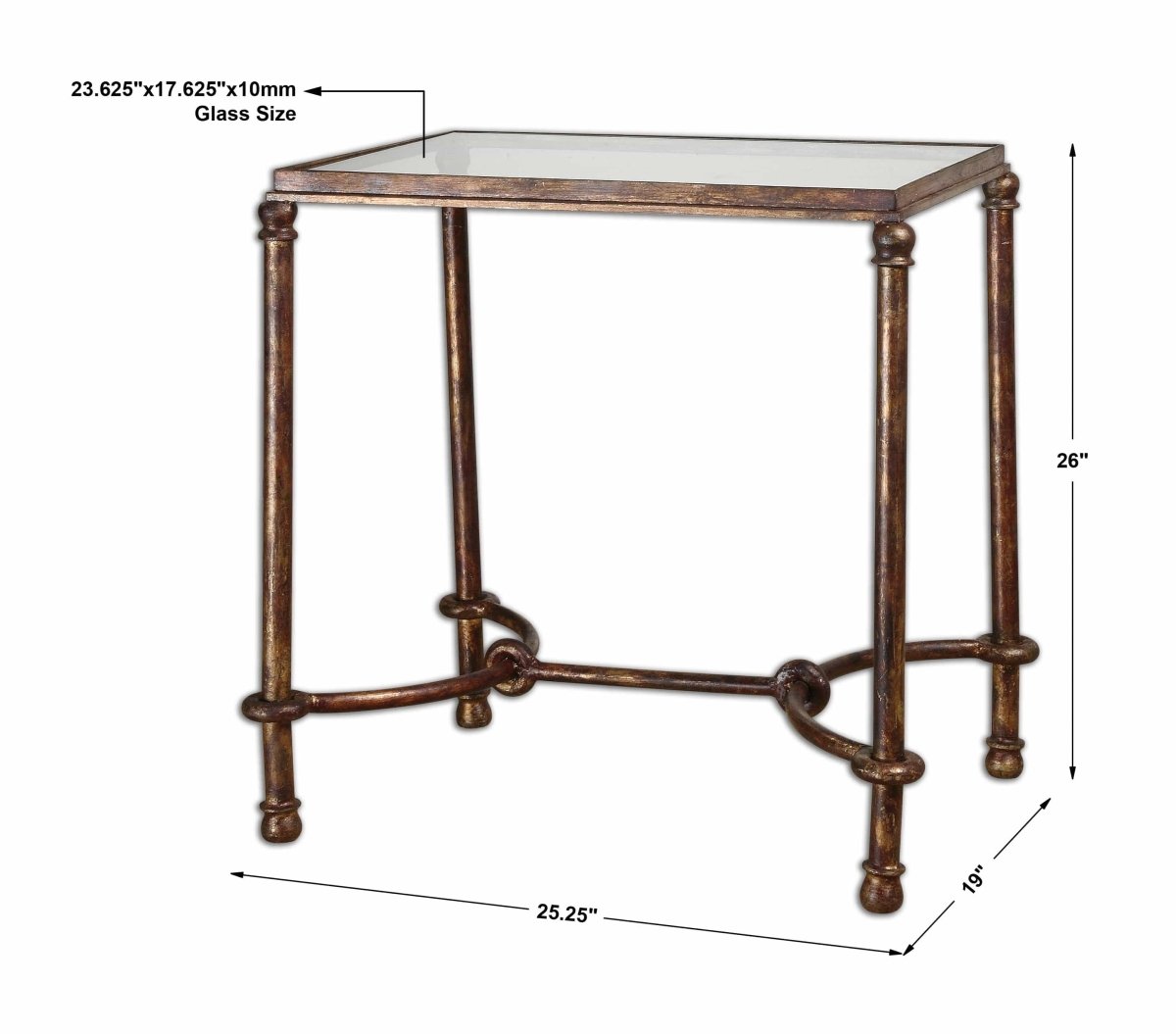 Warring Iron End Table - Uttermost - End Tables by Modest Hut