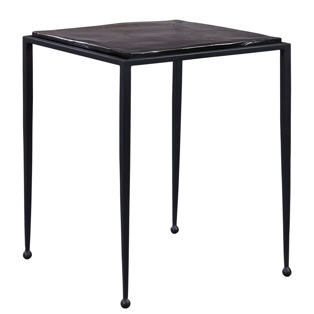 Wavelet Iron Side Table - Uttermost - End Tables by Modest Hut