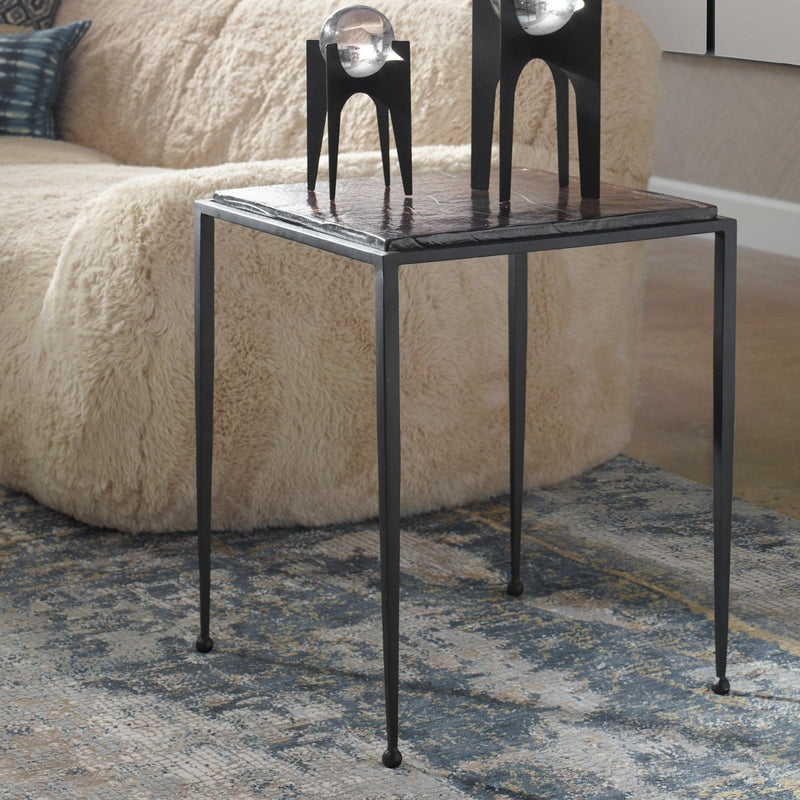 Wavelet Iron Side Table - Uttermost - End Tables by Modest Hut