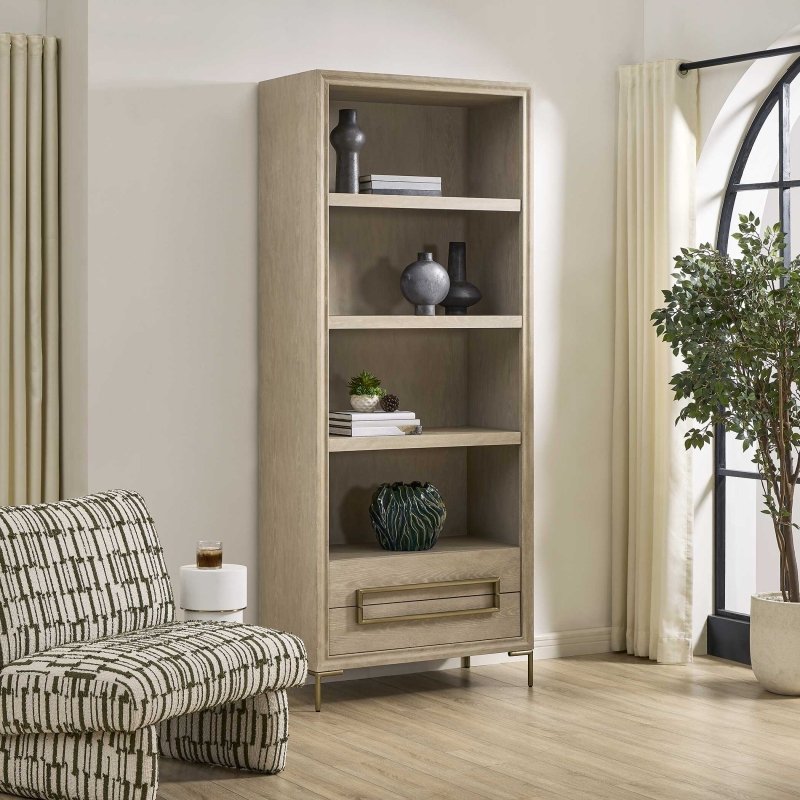 Alessia Light Oak Etagere - Etageres