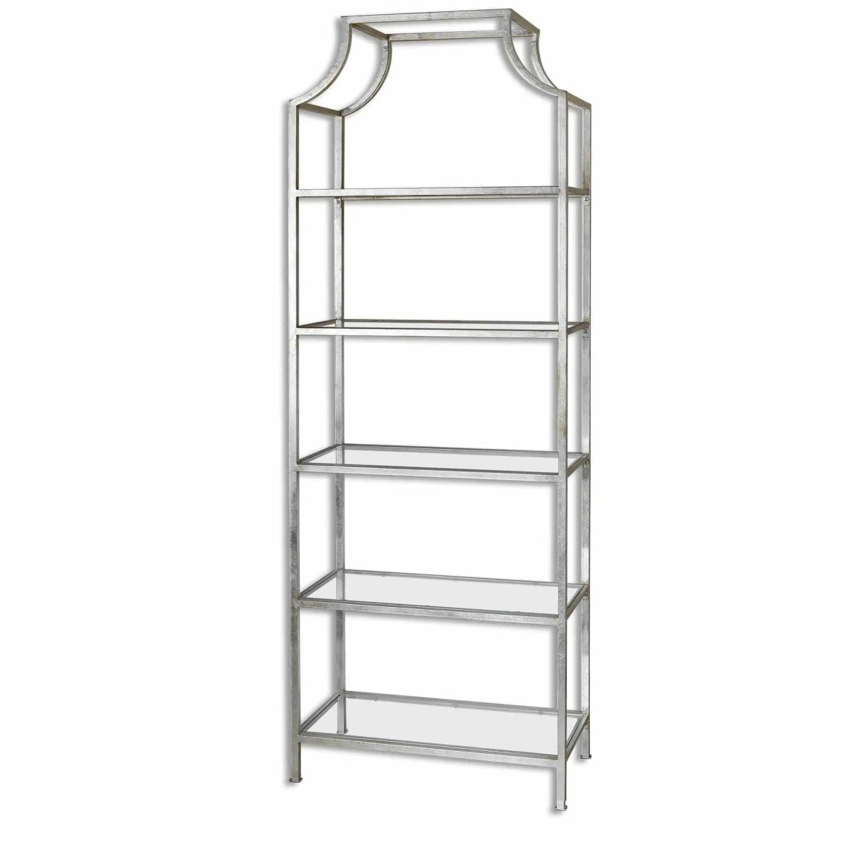 Aurelie Silver Etagere - Uttermost - Etageres by Modest Hut