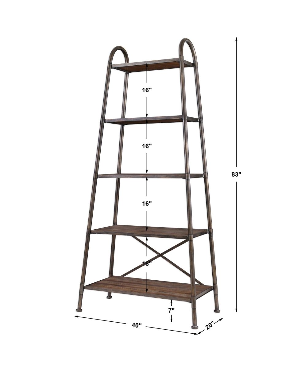 Zosar Urban Industrial Etagere - Uttermost - Etageres by Modest Hut