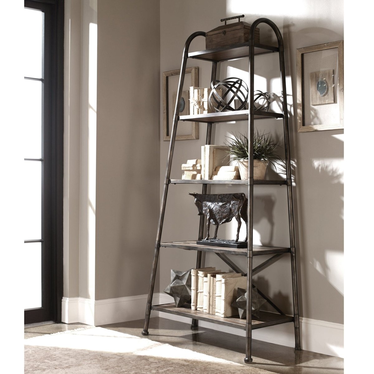 Zosar Urban Industrial Etagere - Uttermost - Etageres by Modest Hut