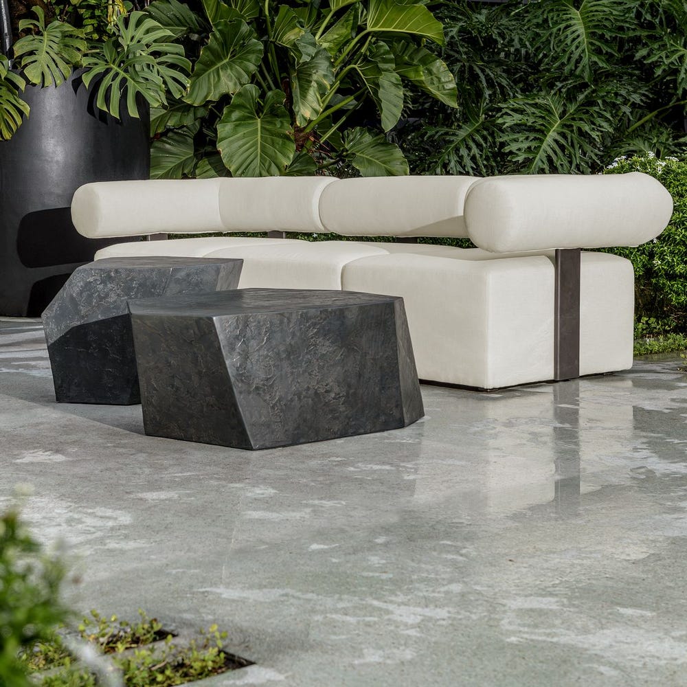 Parra Outdoor Coffee Table, Slate