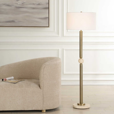 Hudson Gold Floor Lamp - Uttermost - Floor Lamp by Modest Hut