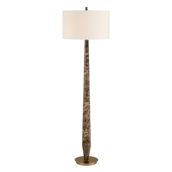 Tyree Brown Marble Floor Lamp - Uttermost - Floor Lamp by Modest Hut