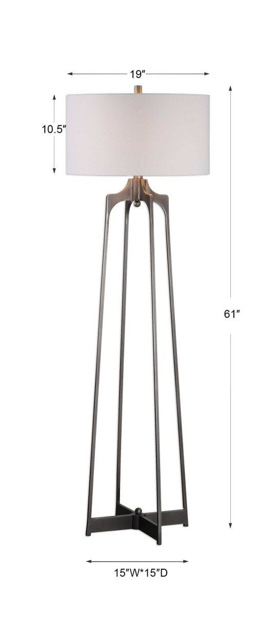 Adrian Modern Floor Lamp - Uttermost - Floor Lamps by Modest Hut