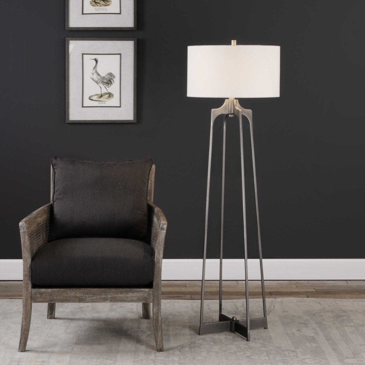 Adrian Modern Floor Lamp - Uttermost - Floor Lamps by Modest Hut