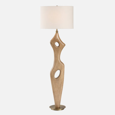 Almyra Solid Wood Floor Lamp - Uttermost - Floor Lamps by Modest Hut