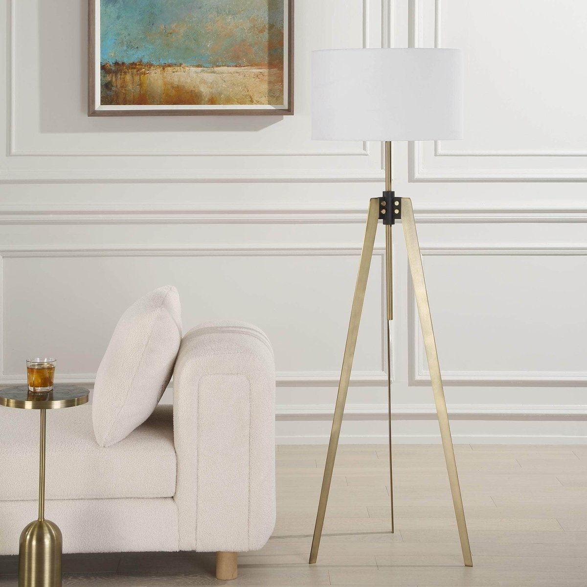 Anchorage Tri - pod Floor Lamp - Uttermost - Floor Lamps by Modest Hut