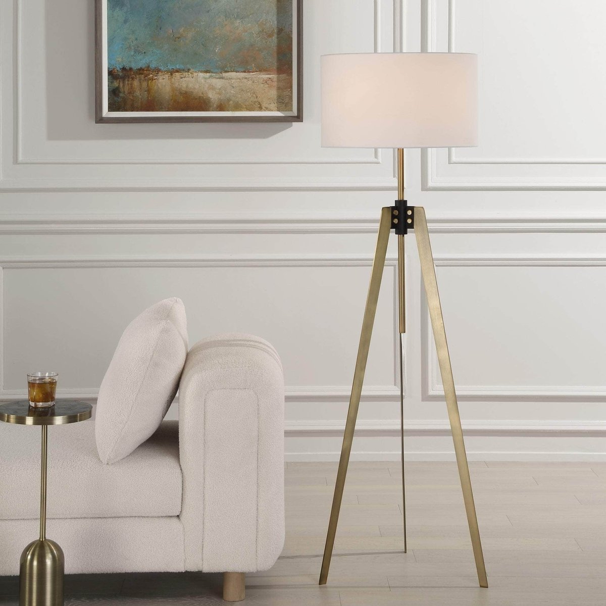 Anchorage Tri - pod Floor Lamp - Uttermost - Floor Lamps by Modest Hut