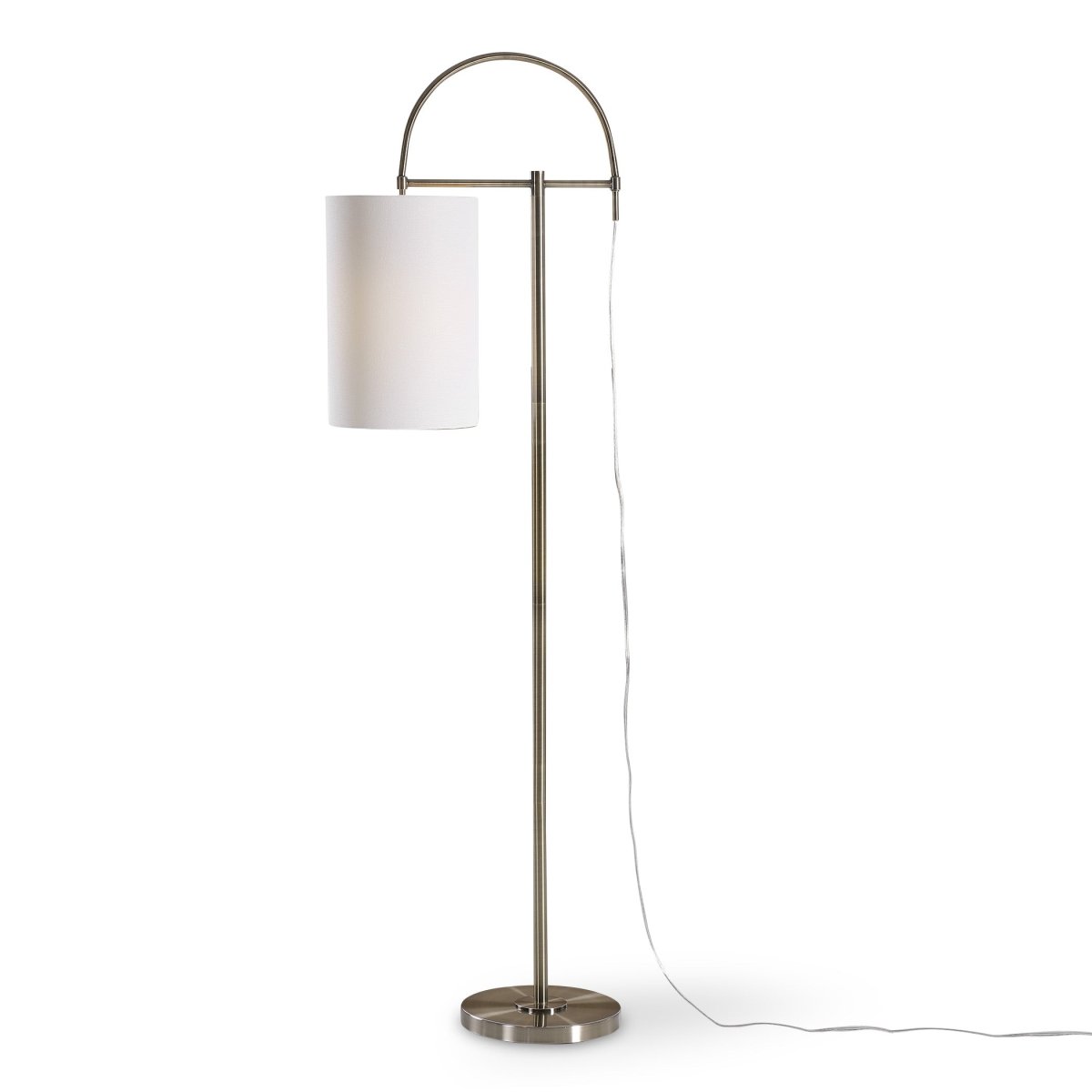 Antique Brass Arc Floor Lamp - Uttermost - Floor Lamps by Modest Hut