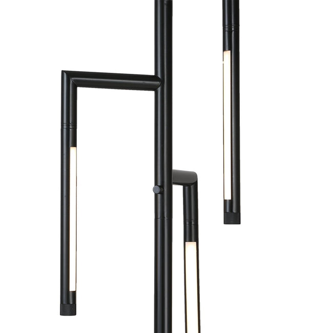 Black LED Rotating Arm Floor Lamp - Uttermost - Floor Lamps by Modest Hut