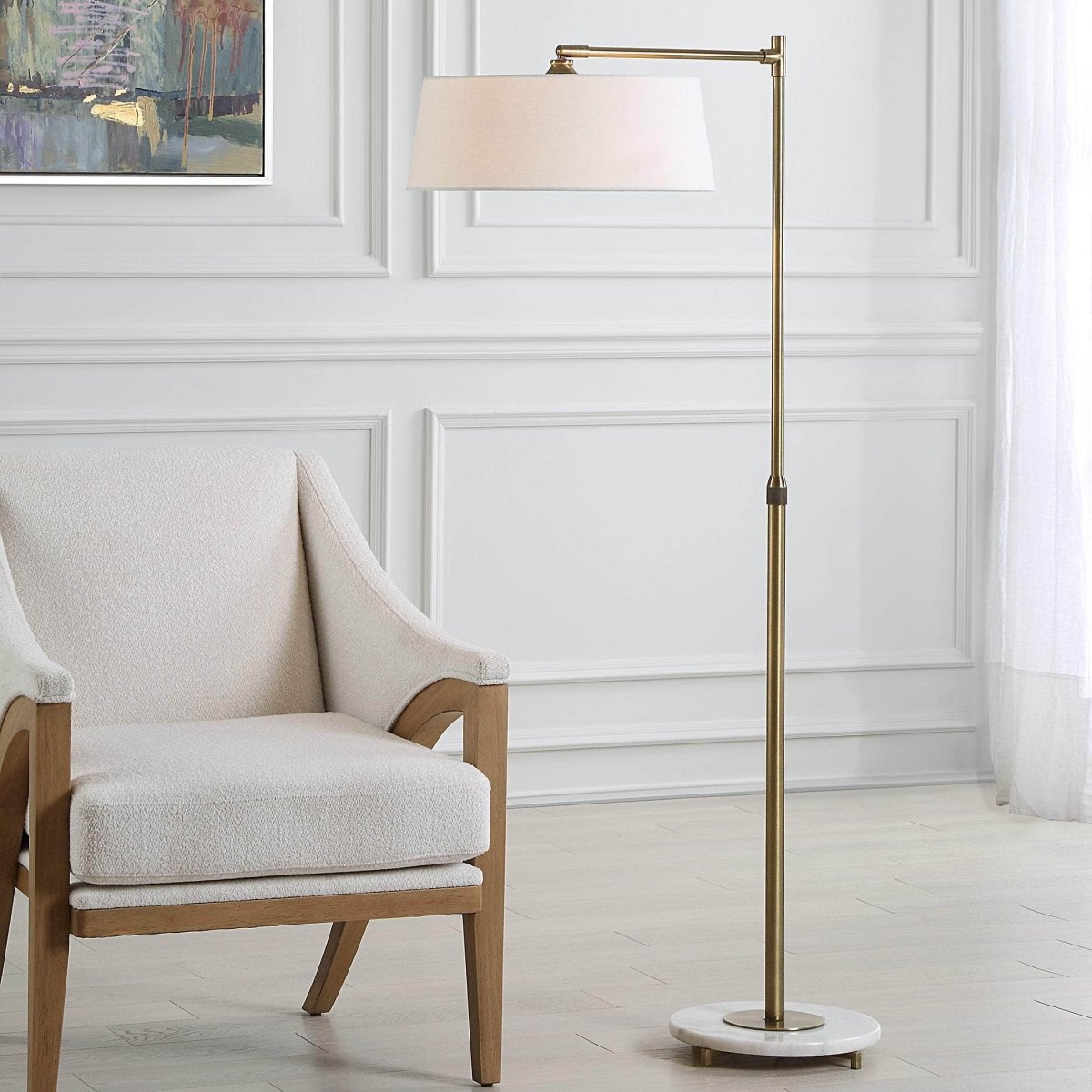 Branch Out Brass Floor Lamp - Uttermost - Floor Lamps by Modest Hut