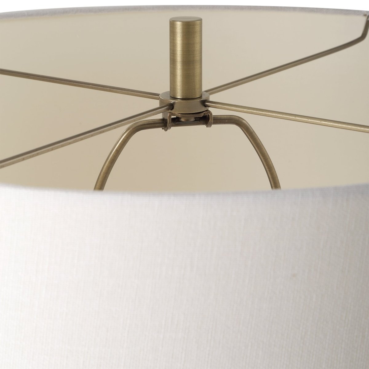 Brass and Black Metal Floor Lamp - Uttermost - Floor Lamps by Modest Hut