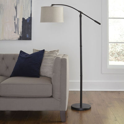 Dark Bronze Adjustable Floor Lamp - Uttermost - Floor Lamps by Modest Hut