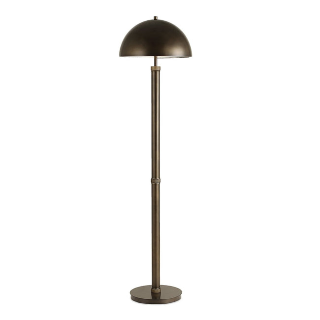 Dark Bronze Metal Floor Lamp with Knurling - Uttermost - Floor Lamps by Modest Hut