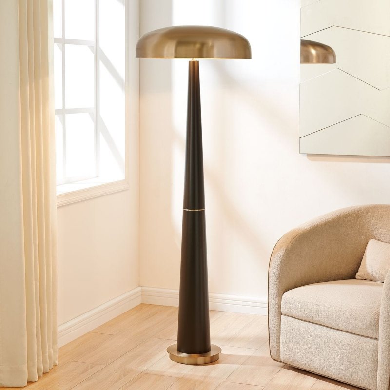 Davis Floor Lamp styled in a room setting