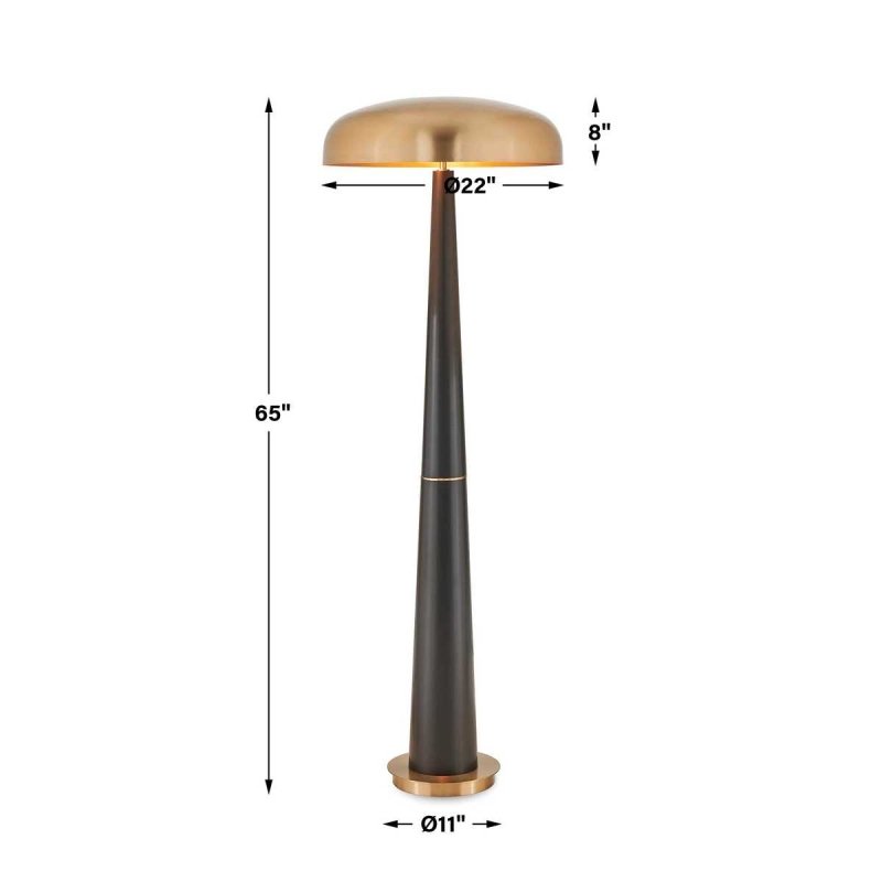 Dimension guide for the Davis Floor Lamp