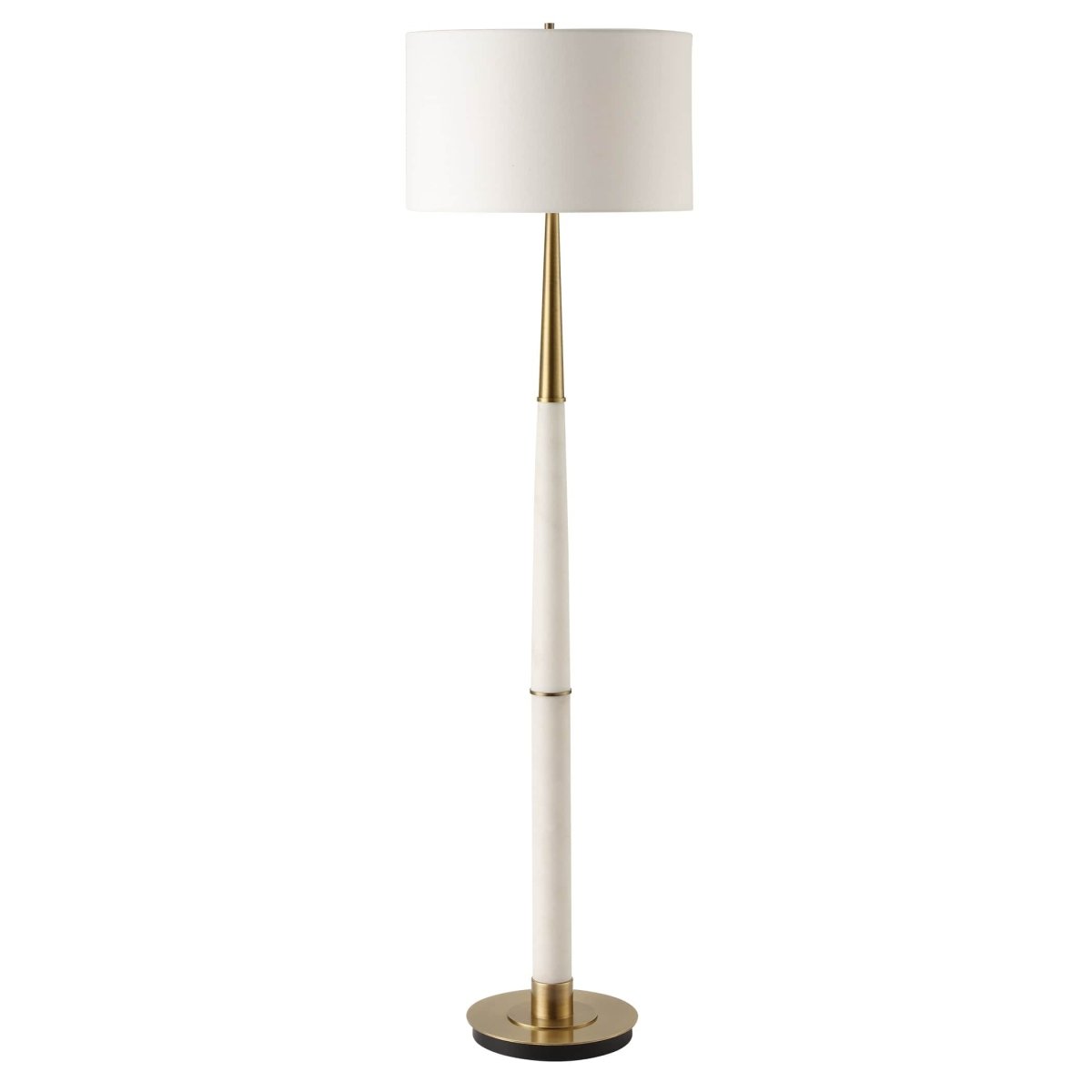 Faro White Marble Floor Lamp - Uttermost - Floor Lamps by Modest Hut