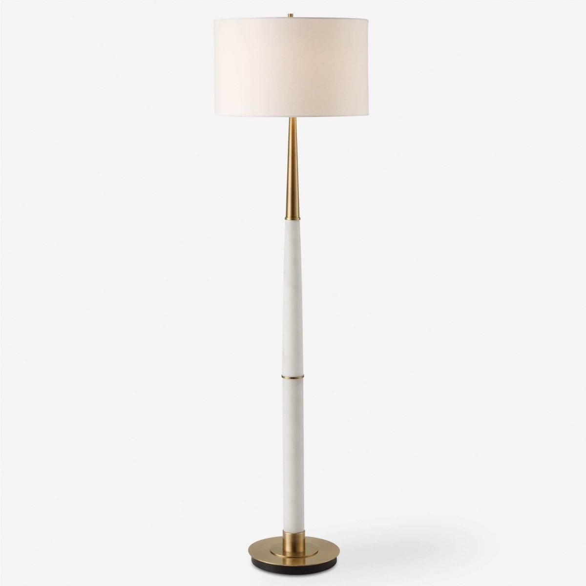 Faro White Marble Floor Lamp - Uttermost - Floor Lamps by Modest Hut