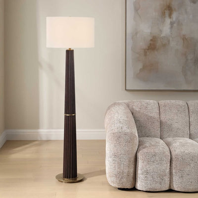 Forage Dark Oak Floor Lamp - Floor Lamps
