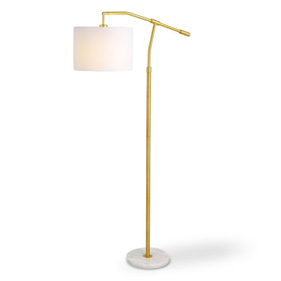 Gold Horizontal Shade Floor Lamp - Uttermost - Floor Lamps by Modest Hut