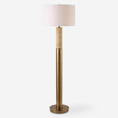 Knox Travertine Floor Lamp - Uttermost - Floor Lamps by Modest Hut