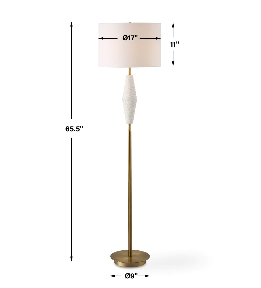 Quite The Buzz Floor Lamp - Uttermost - Floor Lamps by Modest Hut