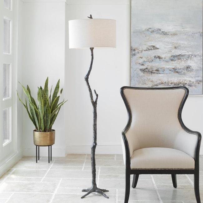 Spruce Rustic Floor Lamp - Uttermost - Floor Lamps by Modest Hut