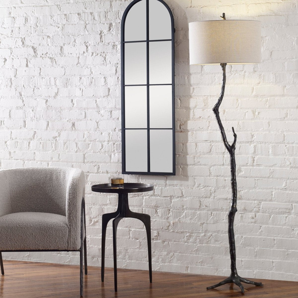 Spruce Rustic Floor Lamp - Uttermost - Floor Lamps by Modest Hut
