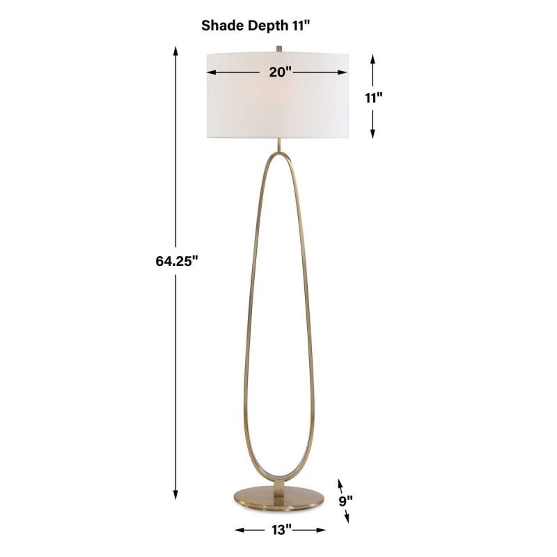 Dimension guide for the Tordin Floor Lamp