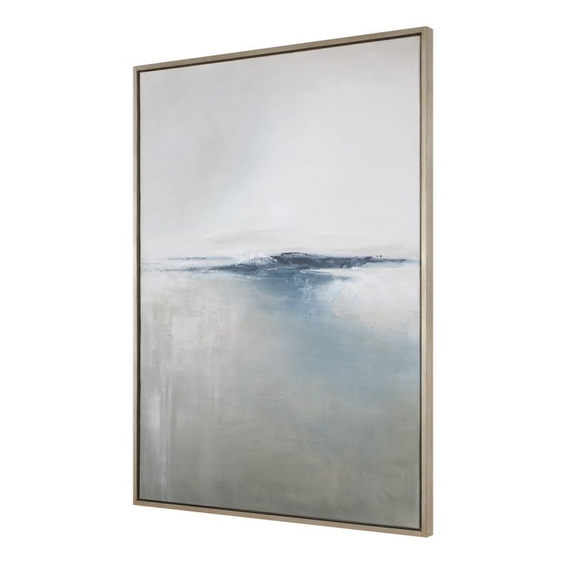 Above the Waterline Blue Abstract Painting by Uttermost on a white background
