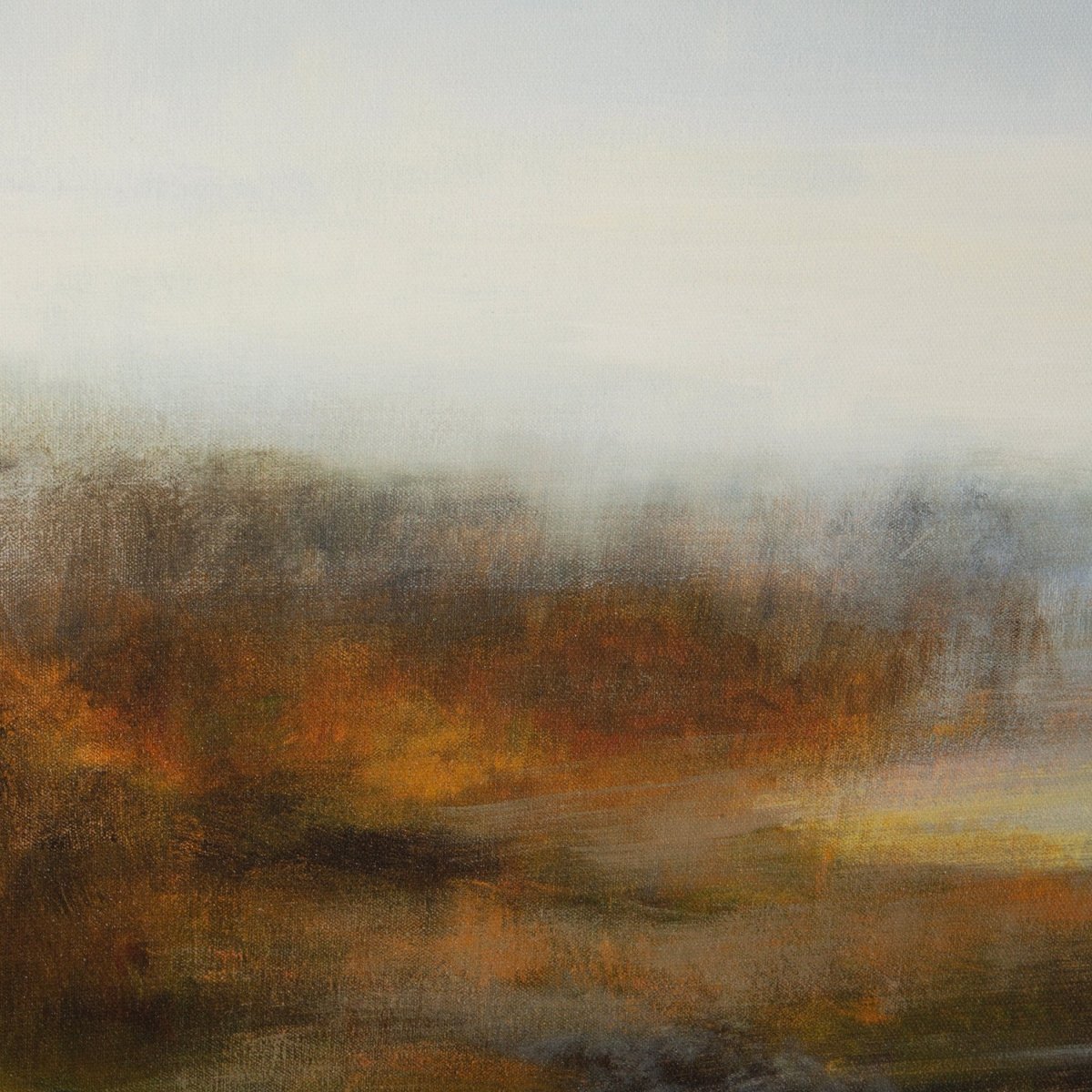 Abstract Landscape Giclee on Canvas with White Clouds - Uttermost - Framed Canvas by Modest Hut