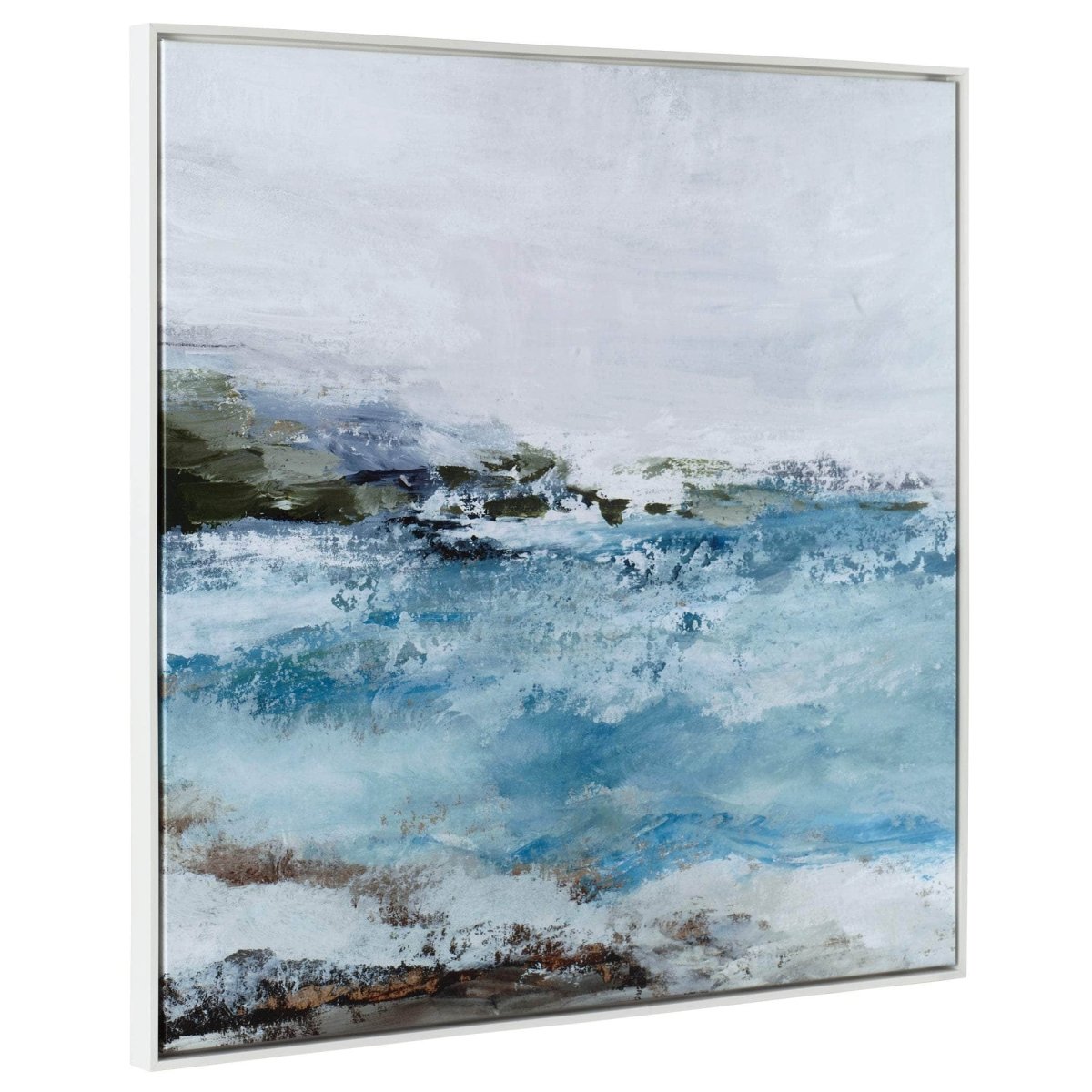 Blue Essence Coastal Framed Canvas - Uttermost - Framed Canvas by Modest Hut