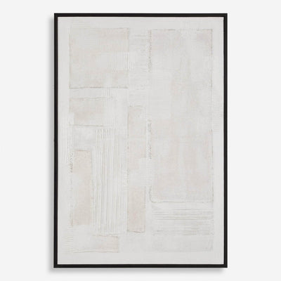 Clean Slate Hand Painted Canvas - Uttermost - Framed Canvas by Modest Hut