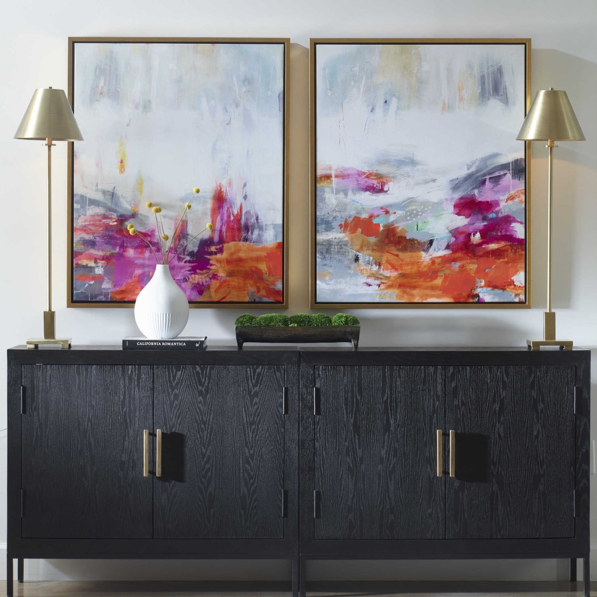 Color Theory Framed Canvas, S/2 - Uttermost - Framed Canvas by Modest Hut