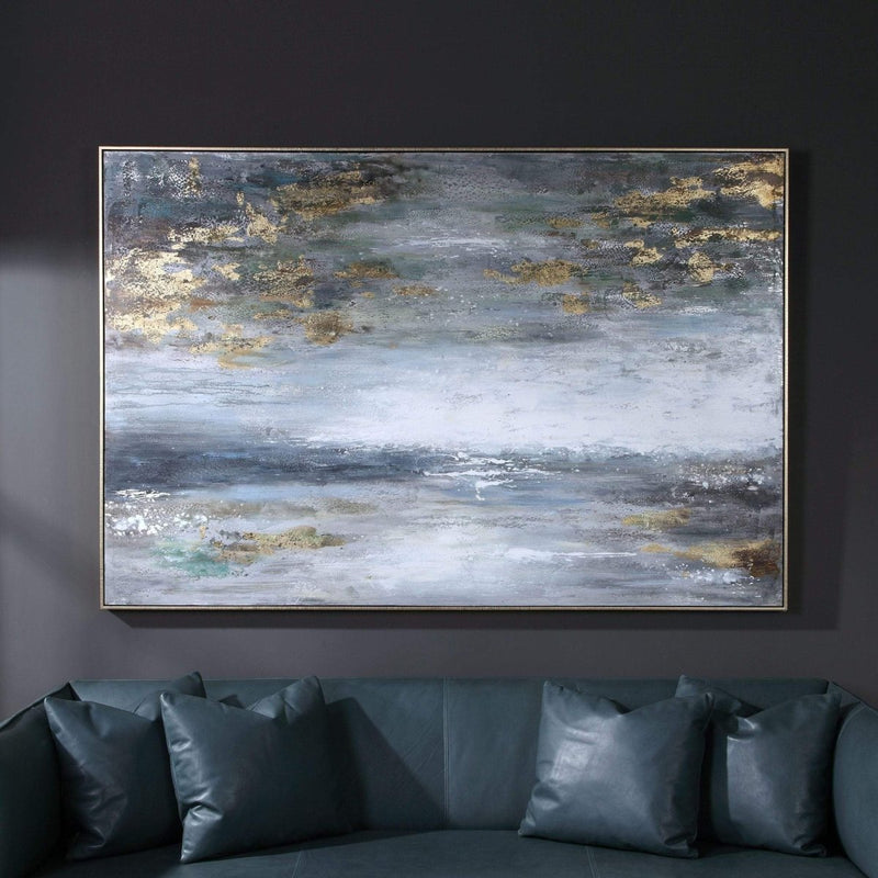 Dammerung Hand Painted Wall Art - Uttermost - Framed Canvas by Modest Hut