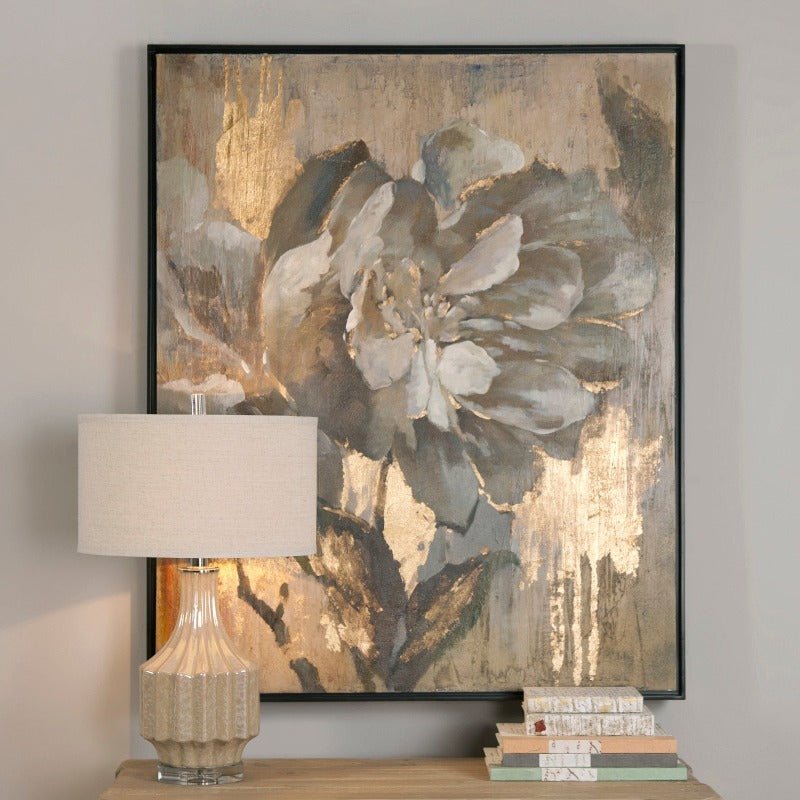 Dazzling Floral Art - Uttermost - Framed Canvas by Modest Hut