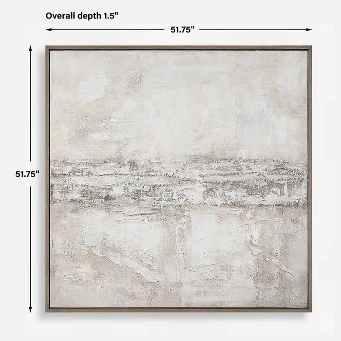 Desert Oasis Hand Painted Canvas - Uttermost - Framed Canvas by Modest Hut