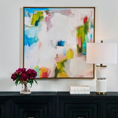 Dream of Isles Solid Wooden Framed Canvas - Uttermost - Framed Canvas by Modest Hut