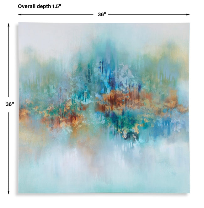 Earthtones Abstract Giclee on Canvas - Uttermost - Framed Canvas by Modest Hut